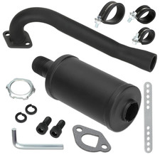 FVRITO Exhaust Pipe Muffler Silencer Kit for Predator 212cc 196cc 6.5hp Non Hemi
