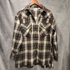 Vintage Levi's Western Pearl Snap Front Shirt Men  s Size Large