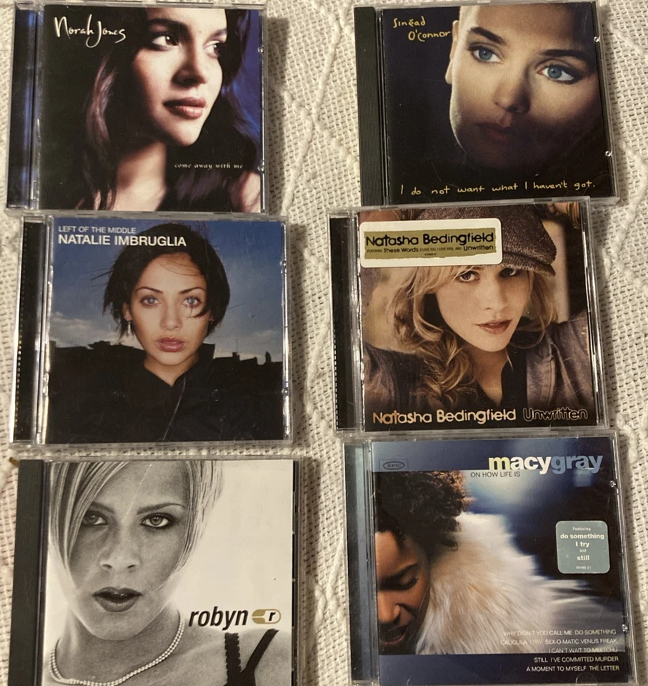 Lot Of 6 Women Artist 90’s- 2000’s Era. Norah Jones, Robyn, Macy Gray Plus More! Foto 2 de 4