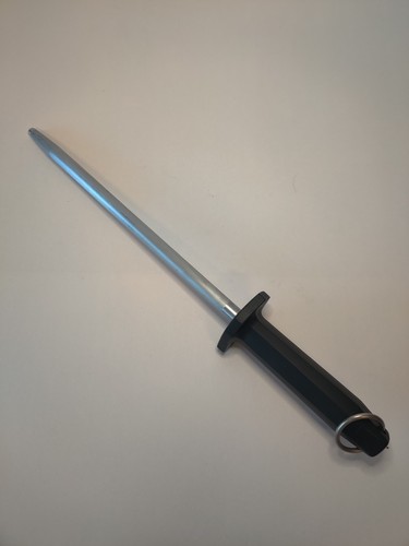 Mercer Culinary M14510 10" German Traditional Steel Sharpener with Hanging Ring