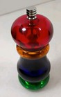 VINTAGE OLDE THOMPSON PEPPER MILL - RED YELLOW BLUE AND GREEN APX 6" TALL USA — photo 8