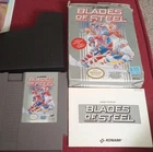 Konami Blades of Steel Nintendo NES Hockey Game Complete with Manual 1988