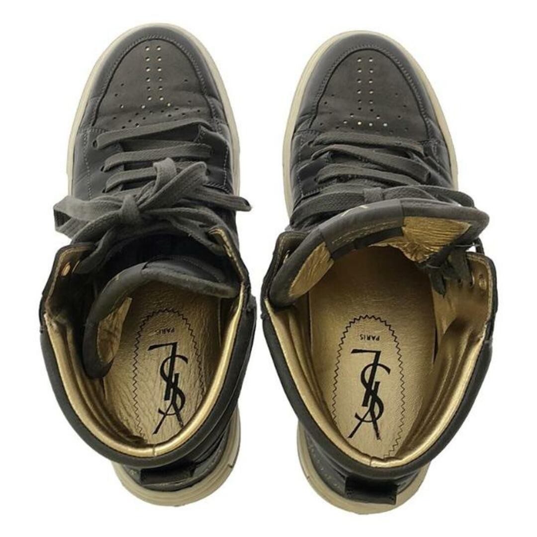 YVES SAINT LAURENT rive gauche | MALIBU HIGH 05 LEATHER TOP SNEAKERS Used KLDR-0 thumbnail 4