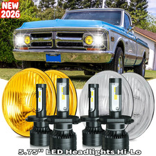 4pcs 5.75 5-34 Round Led Headlights Fit Gmc C15c1500 1961-1972 Pickup C2500a