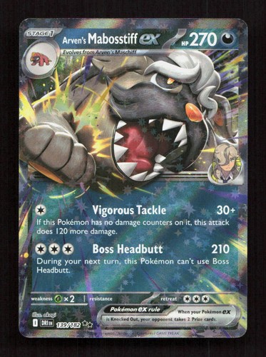 Arven's Mabosstiff ex Holo 139/182 SV10: Destined Rivals Double Rare NM