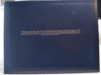 George Washington University Diploma Cover