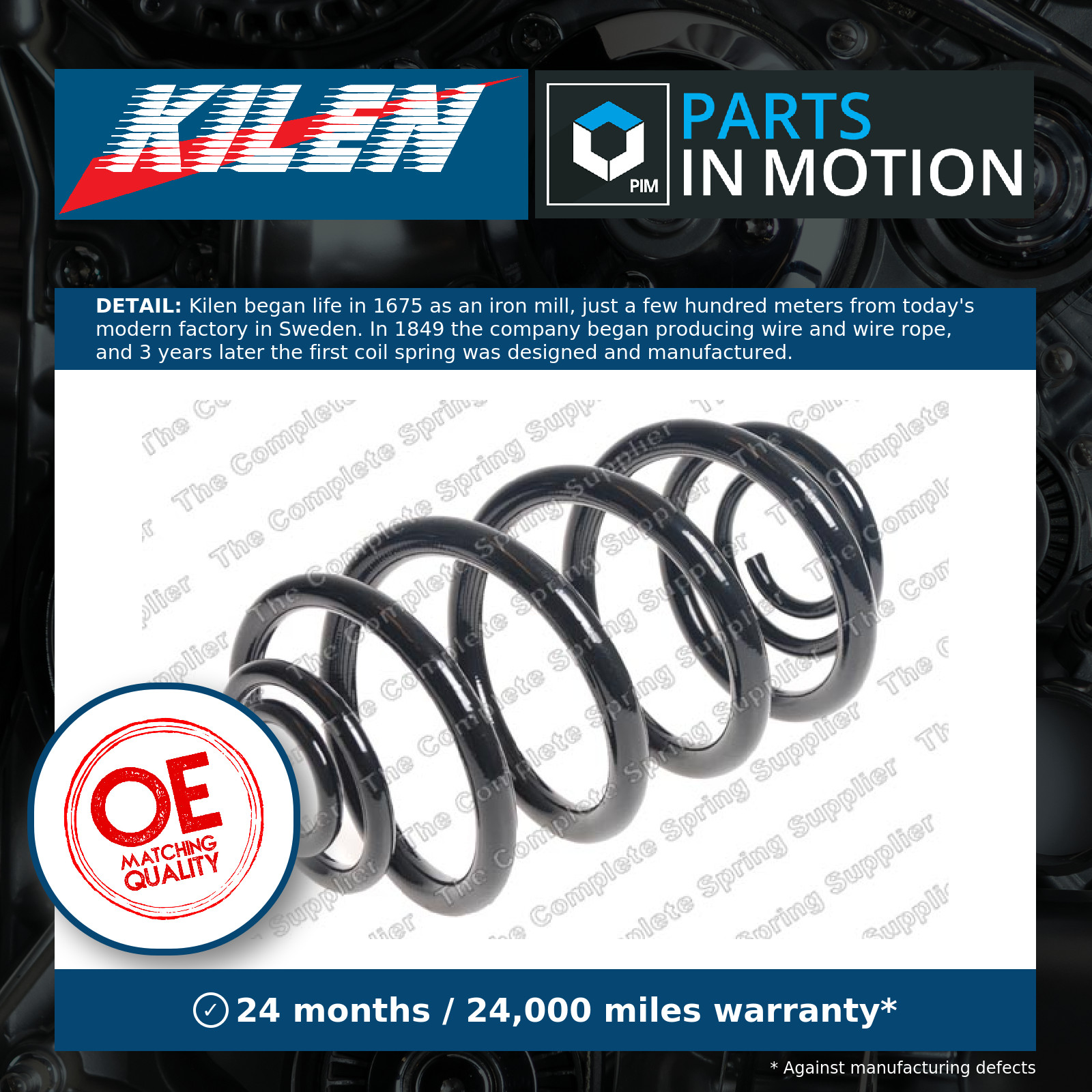 Coil Spring fits NISSAN PRIMASTAR X83 2.5D Rear 2003 on Suspension Kilen 4412358 - Image 19