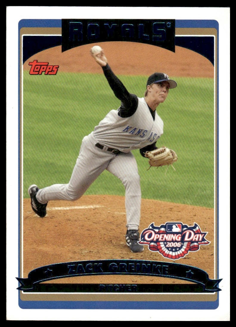 2006 Topps Opening Day Zack Greinke #42 Kansas City Royals - Near Mint or Better