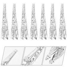 120 Pcs Diy Necklace Beads Caps Craft Cones End for Jewelry Making