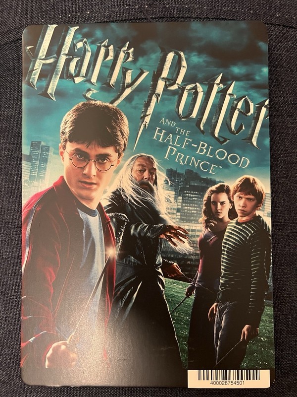 Harry Potter BLOCKBUSTER DVD BACKER CARD ONLY 5.5"X8"