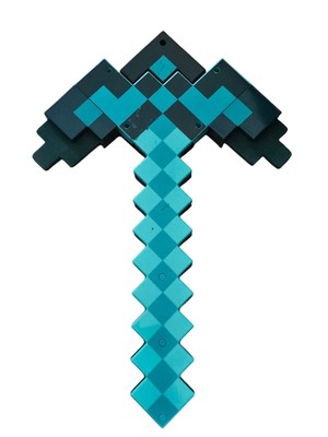 2014 Minecraft 17 -21  TRANSFORMING SWORD & PICKAXE - Blue Diamond 2 in 1 Combo!