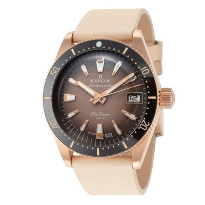 Edox Unisex SkyDiver 38mm Automatic Watch 80131-37RNC-VDBEI