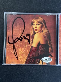 Taylor Swift Signed Life Of A Showgirl CD Cover w/ Disc AUTO JSA COA