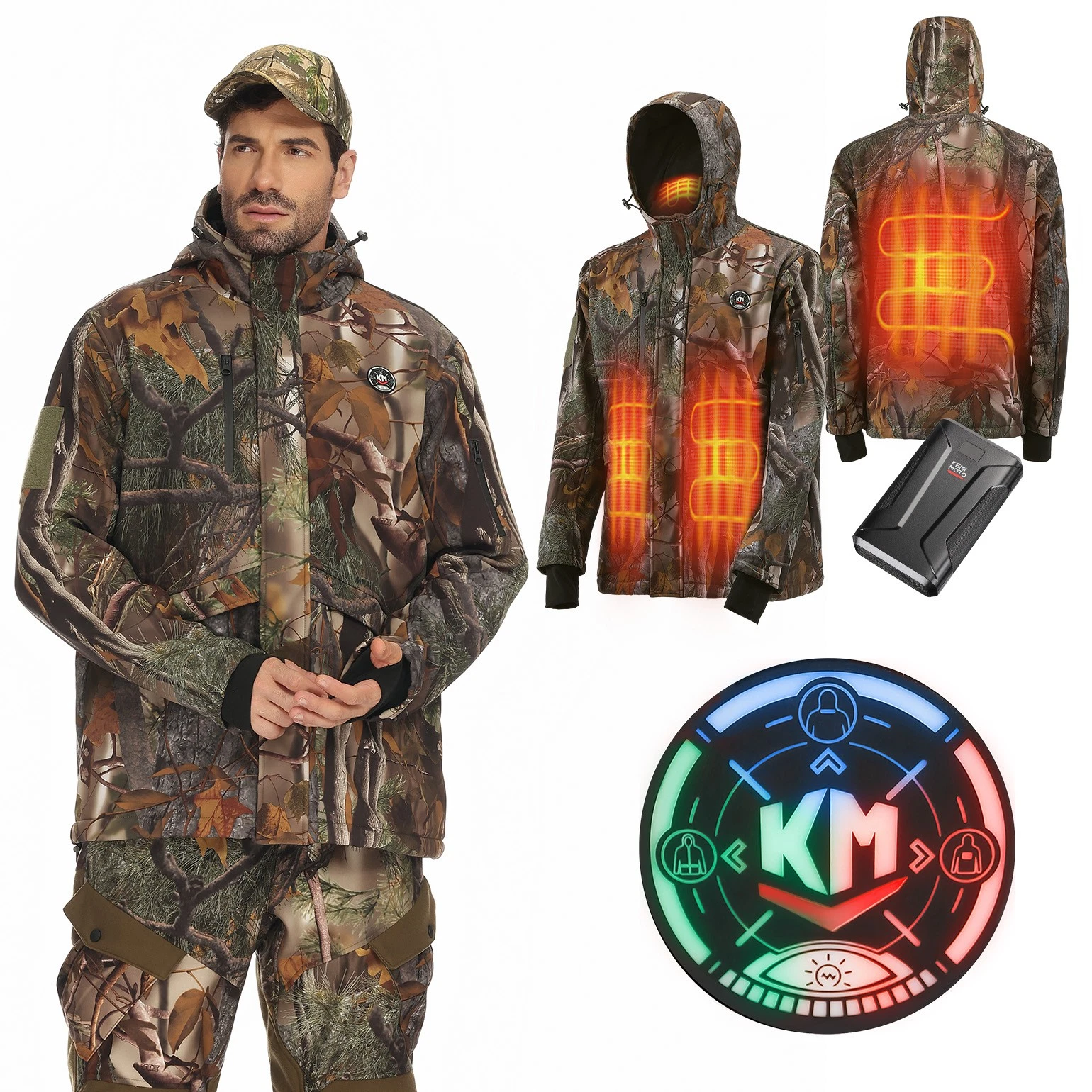 Men's Camo Tactical Hunting Electric Heated Jacket Coat Heating Jacket w/Battery
Opens in a new wind
