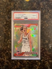 2024 Panini Prizm WNBA Fractal Red Prizm / 99 Caitlin Clark #1 PSA 10 Rookie RC