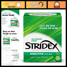 Medicated Acne Treatment Pads for Sensitive Skin, 90-Count, Pack of 3 - Clear Sk