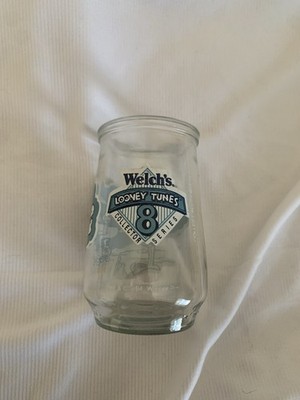 VTG 1994 Welch's Jelly Glass Jar #8 Looney Tunes Wiley Coyote & Road Runner 4''
