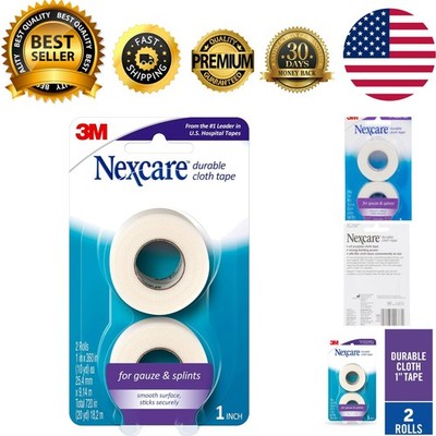 Durable Cloth Tape, Woven Tape, Securely Holds Bulky Wound Dressing - 1 In x ...