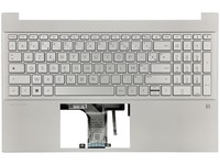 Hp Pavilion 15-EG 15-EH Cover Handauflage Tastatur FranzöSisch Silber Beleuchtet