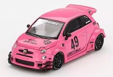 1/64 Mini GT Abarth 595 LB-Works x Abas Works Pink LHD Diecast MGT00851-BL