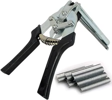 Type M Hog Nail Ring Pliers Kit with 2400Pcs M Clips for Fence Fastening, Uphols