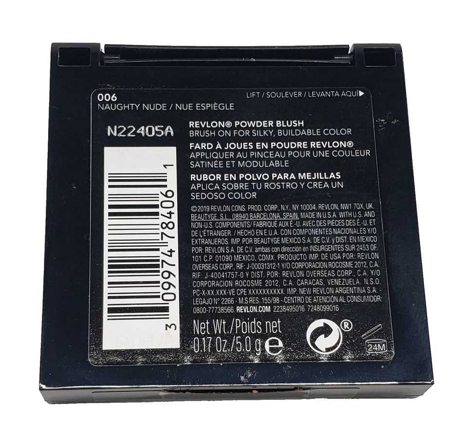 NEW Revlon Powder Blush WITH BRUSH-006 NAUGHTY NUDE - Image 2 of 2