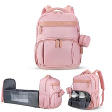 Baby Diaper Bag Backpack with Changing Station, 28Liters Capacity Nylon Baby ...