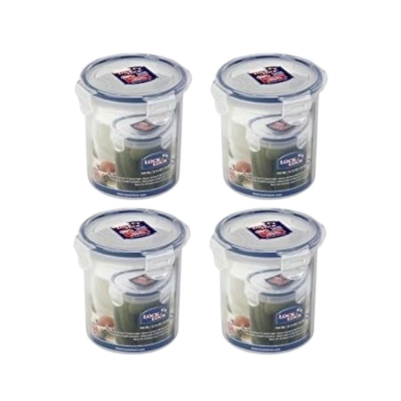 LocknLock Classic Round 700ml Food Containers – Set of 4, BPA Free & Airtight
Opens in a new window