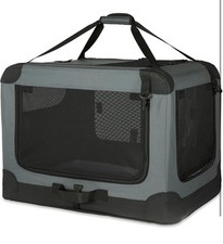 4-Door Portable Soft-Sided Folding Travel Crate Kennel for Dog, Cat, Etc  