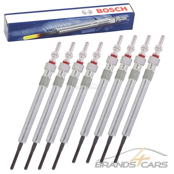 8X Bosch GlÜHkerze Audi A8 4E 4H Q7 4L Q8 Porsche Cayenne VW Touareg 4.2 TDI V8-image