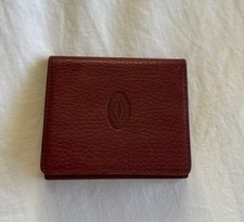 Cartier Compact Bi Fold Compact Wallet Men Re...