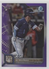 2022 Bowman Chrome Purple Refractor 158/250 MJ Melendez #25 1e90