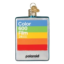 Old World Christmas Polaroid Film Box Glass Ornament for Holiday Tree FREE Box