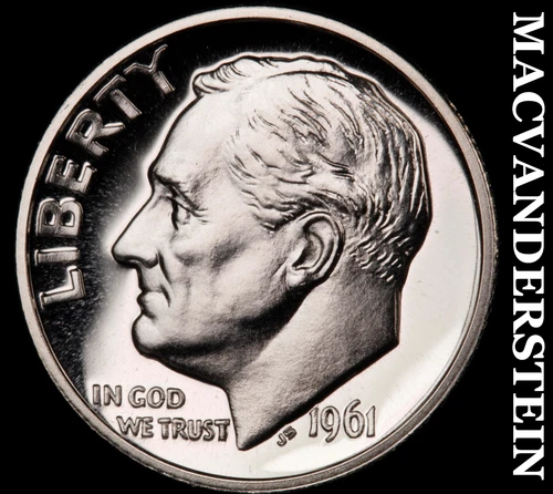 1961 Roosevelt Dime- Silver Choice Gem Proof Luster No Reserve #i5657