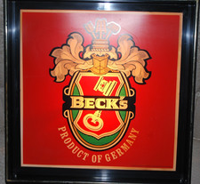 Vintage ~ 1985 ~ BECK'S ~ Birra ~ Luce Elettrica ~ Insegna ~ Prodotto della Germania