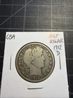 USA Silver Half Dollar Barber 1912 D Denver