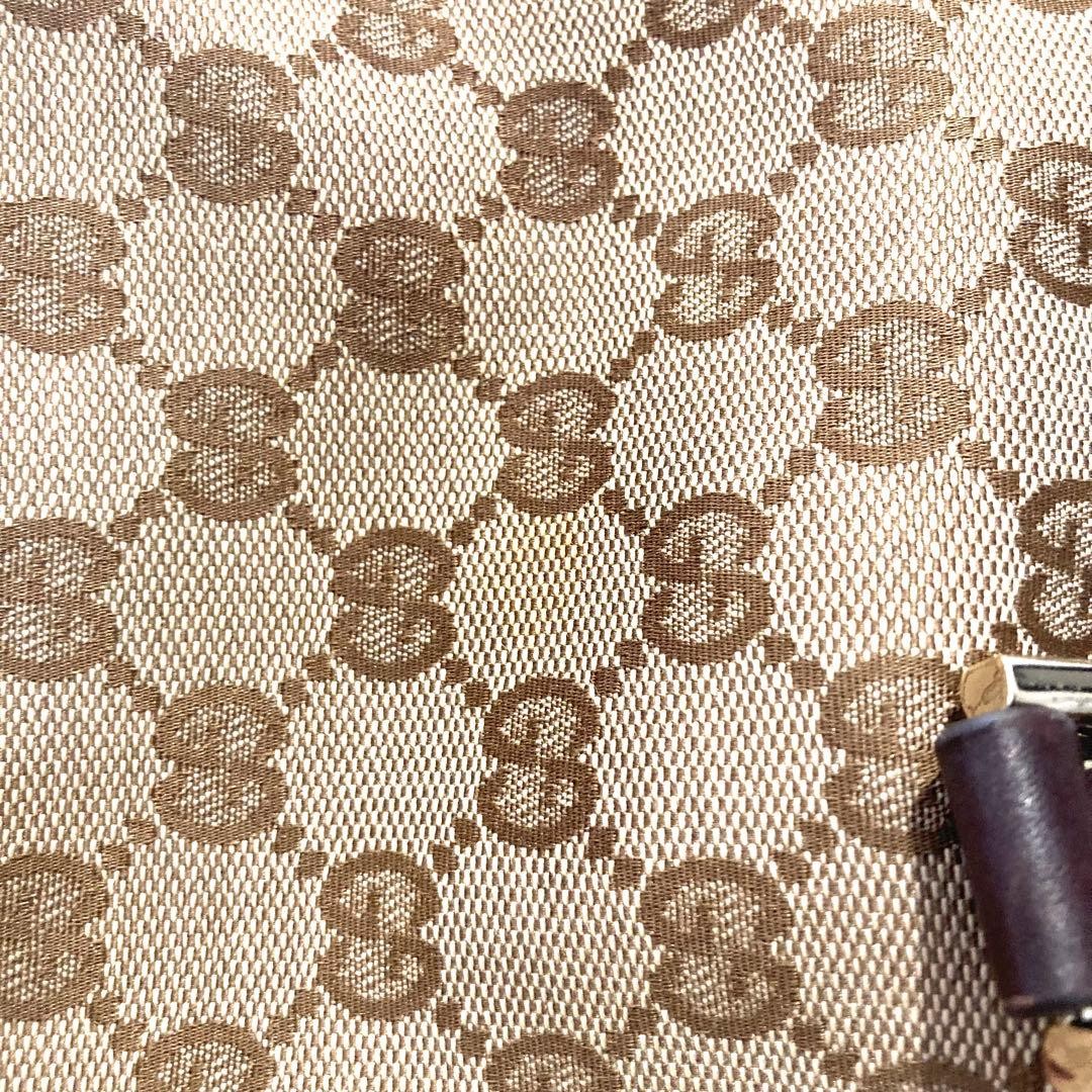 GUCCI GG Leather Tote Shoulder Bag 169946 Brown with Gold Hardware From Japan thumbnail 17