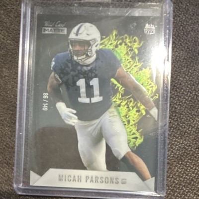 Wild Card Matte 2021 Micah Parsons Football Rookie Heat MRHR-3 /149