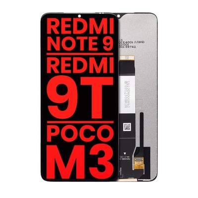 LCD-Display ohne Rahmen für Xiaomi Redmi 9T/Poco M3/Note 9 Aftermarket Plus