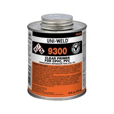 Oatey 9346S 16 Oz PVC Clear Primer - Pipe Cement for PVC Connections