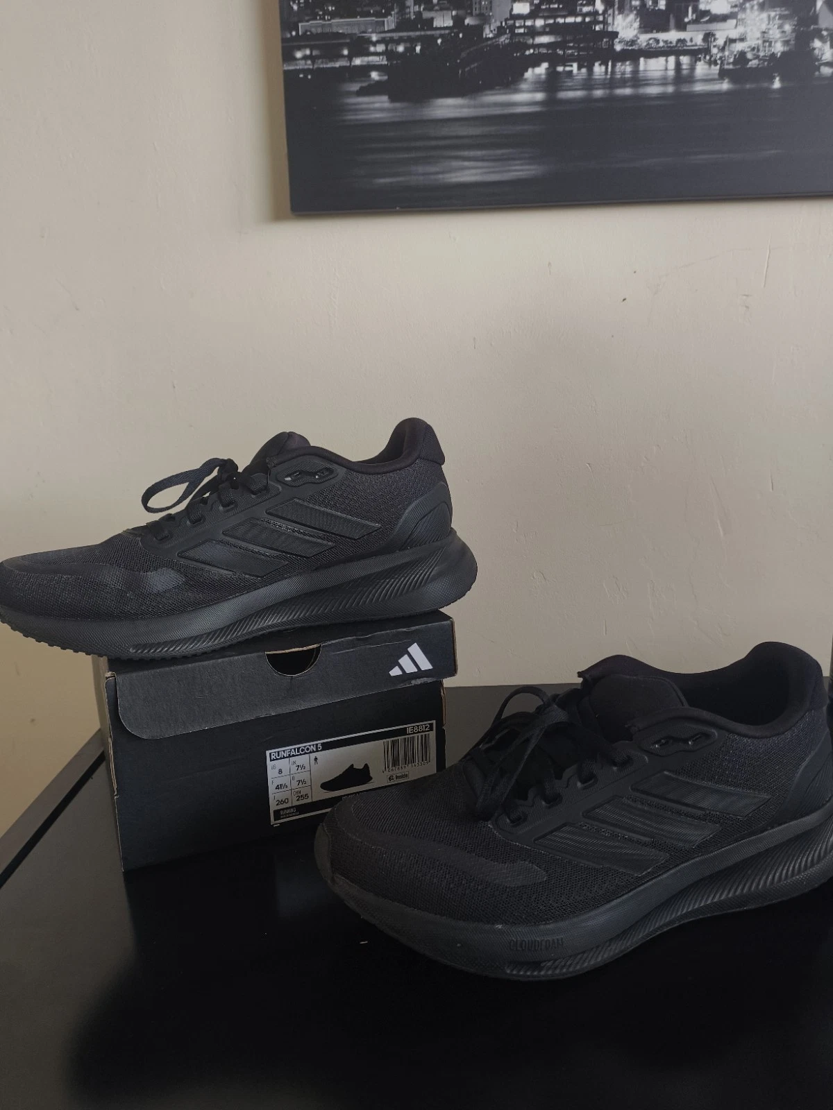 Scarpe da corsa Adidas Run Falcon 5 da uomo taglia 7 5