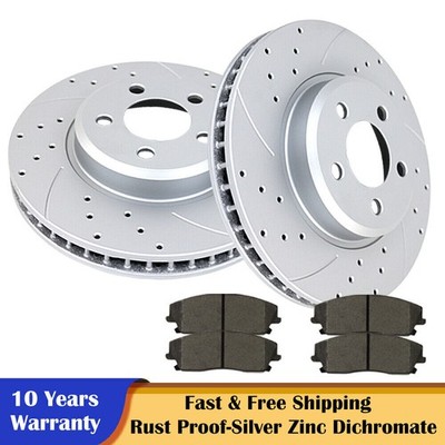 12.62 Inch Front Rotors Brake Pads Kits for V6 Challenger Charger Chysler Brakes