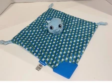 BOOGINHEAD PaciPal Elephant Security Blanket Lovey Baby Teether Blue Green.