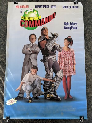 SUBURBAN COMMANDO Movie POSTER 27x40 Hulk Hogan Christopher Lloyd Shelley Duvall