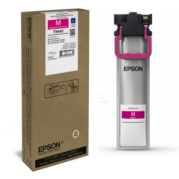 Epson C13T944340 T9443 Tintenpatrone Magenta, 3.000 Seiten 19.9Ml FüR Epson-image