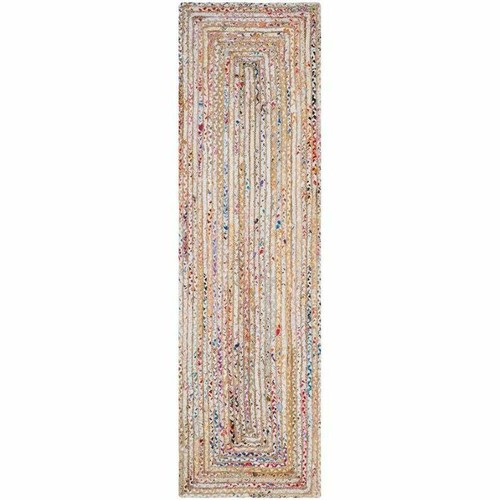 Rug Runner Jute & Cotton Reversible Handmade Braided Style Rug Rustic Look Rugs. - Picture 3 of 6