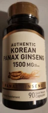 Full-Spectrum Korean Red Ginseng Root Panax 1500mg 90 Caps