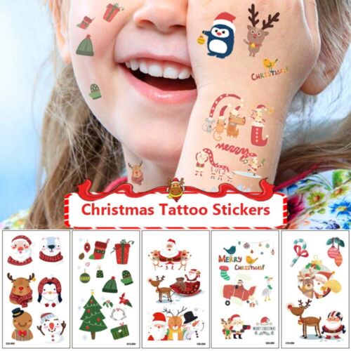 Decals Santa Claus Christmas Tattoo Stickers Body Art Children Sticker - Photo 1 sur 6