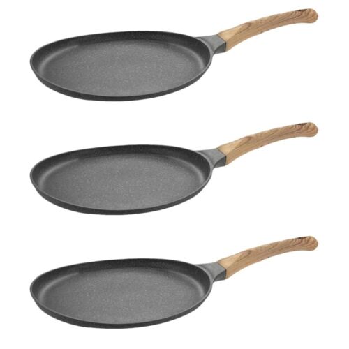 3 Count Pancake Egg Frying Crepe Nonstick Induction Griddle Portable