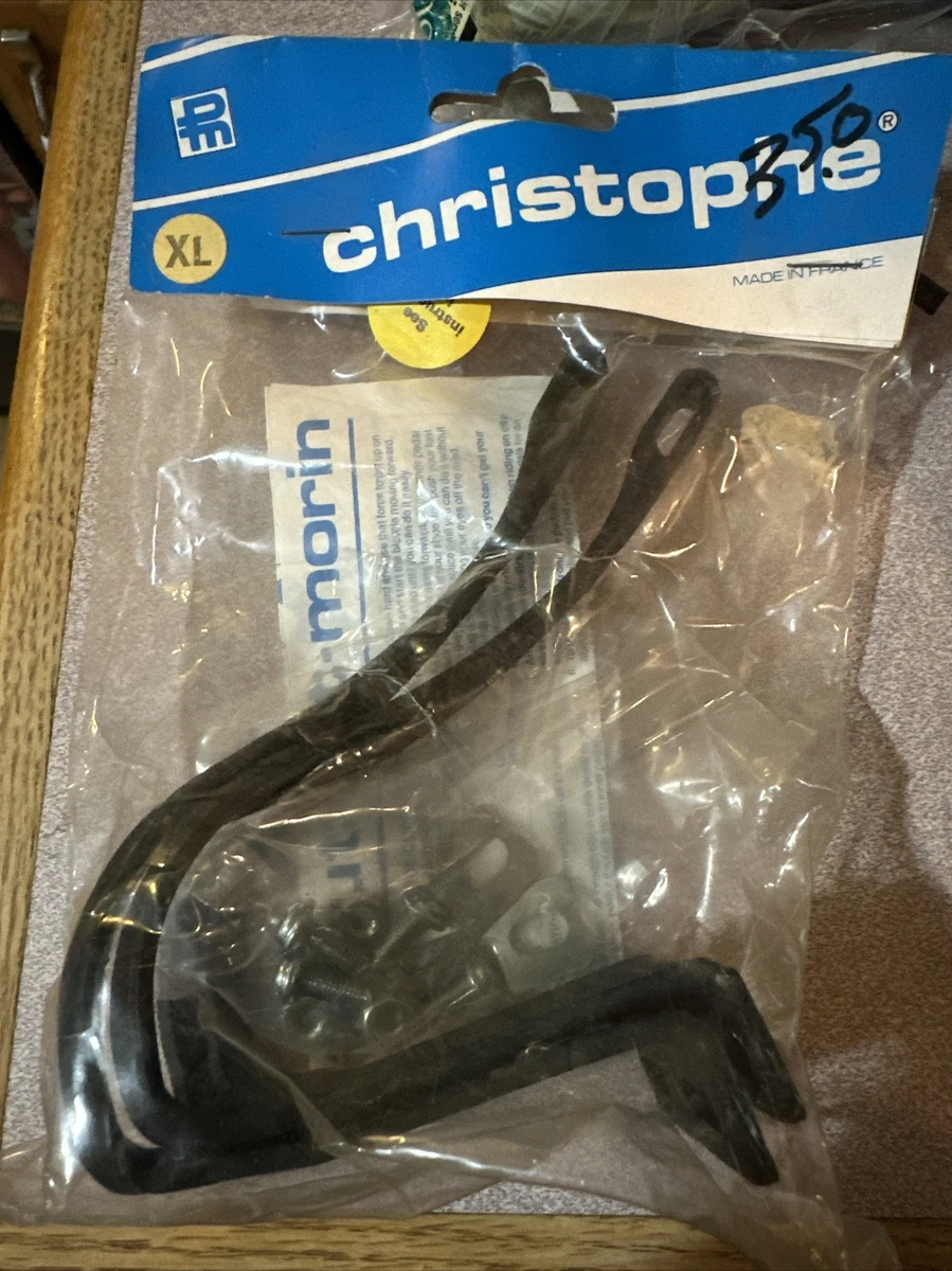 NOS Cale-Pieds CHRISTOPHE D 1970s-80s Toe-Clips Vélo Ancien Old Bike